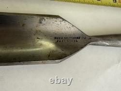 Vintage Woodworking Chisel Gouge BUCK BROTHERS CAST STEEL 2
