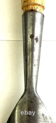 Vintage Woodworking Chisel Gouge BUCK BROTHERS CAST STEEL 2