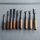 Vintage Woodworking Chisel Set with Wooden Box Antique Tools Used Condition