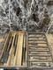 Vintage Woodworking Chisels Set in Wooden Box DIY Tools Used Condition