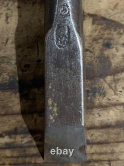Vintage Woodworking Chisels Set in Wooden Box DIY Tools Used Condition