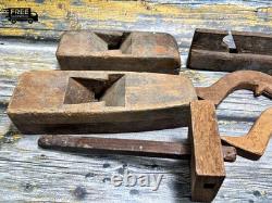 Vintage Woodworking Hand Tool Lot Rustic Carpenter's Tools Workshop Collectible