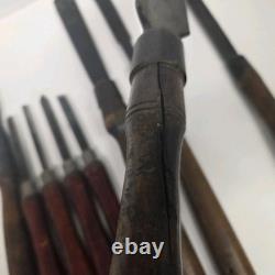 Vintage Woodworking Lathe Chisel Tools Lot of 12, Some Craftsman