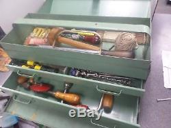 Vintage tool lot wood working hobby Snap On BOX