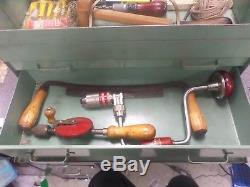 Vintage tool lot wood working hobby Snap On BOX