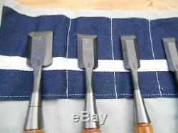 Vintage wood working chisels made in japan, little if any use, factory edge, 12