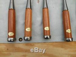 Vintage wood working chisels made in japan, little if any use, factory edge, 12