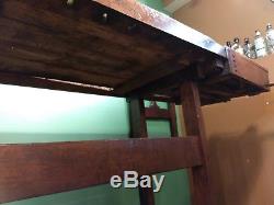 Vintage woodworkers table / bench