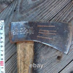 Vintage woodworking tools Axe Camp Outdoor Old hatchet Japanese blacksmith