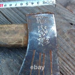 Vintage woodworking tools Axe Camp Outdoor Old hatchet Japanese blacksmith