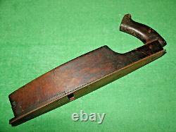 Vtg. Antique Woodworking Plane Boat Shape Steel Bottom Plane Charles Buck Iron