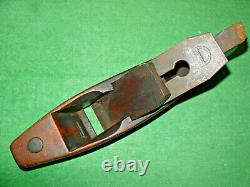 Vtg. Antique Woodworking Plane Boat Shape Steel Bottom Plane Charles Buck Iron