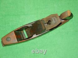 Vtg. Antique Woodworking Plane Boat Shape Steel Bottom Plane Charles Buck Iron