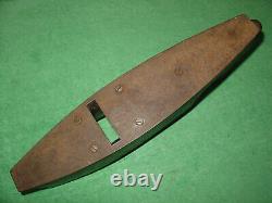 Vtg. Antique Woodworking Plane Boat Shape Steel Bottom Plane Charles Buck Iron