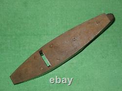 Vtg. Antique Woodworking Plane Boat Shape Steel Bottom Plane Charles Buck Iron