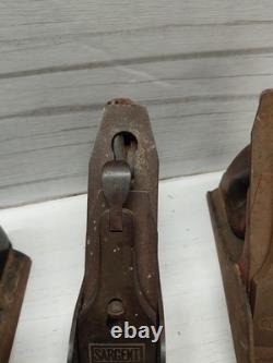 Vtg Lot Of Wood Planes Woodworking Tools Stanley Bailey No. 4 Sargent Dunlap
