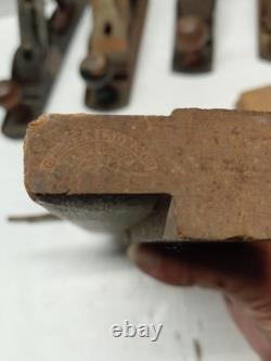 Vtg Lot Of Wood Planes Woodworking Tools Stanley Bailey No. 4 Sargent Dunlap