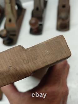 Vtg Lot Of Wood Planes Woodworking Tools Stanley Bailey No. 4 Sargent Dunlap