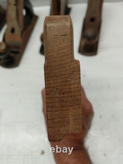 Vtg Lot Of Wood Planes Woodworking Tools Stanley Bailey No. 4 Sargent Dunlap