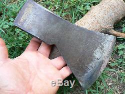 Vtg Rare German Forged David Dominicus Woodworking Carpenter Axe Hatchet Head #1