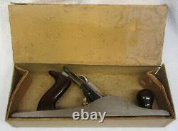 Vtg STANLEY BAILEY 5 C Jack PLANE Corrugated Bottom ROSE WOOD Woodworking with BOX
