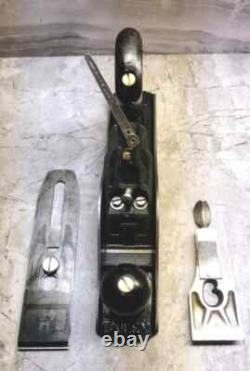 Vtg STANLEY BAILEY No 5-1/4 Smooth Bottom Jr Jack Plane Woodworking Carpentry