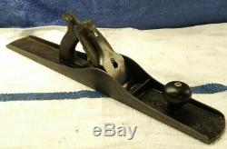 Vtg. Stanley Bailey No. 7 Corrugated Bottom Jointer Plane USA woodworking tool