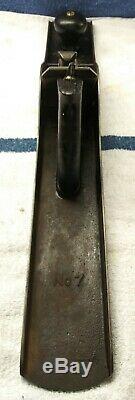 Vtg. Stanley Bailey No. 7 Corrugated Bottom Jointer Plane USA woodworking tool