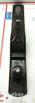 Vtg. Stanley Bailey No. 7 Corrugated Bottom Jointer Plane woodworking tool
