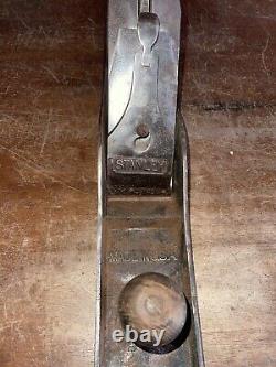 Vtg. Stanley Bailey No. 7 Smooth Bottom Jointer Plane woodworking hand tool