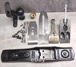 Vtg. Stanley Bedrock No. 605 Corrugated Sole Jack Plane Woodworking Tool SW iron