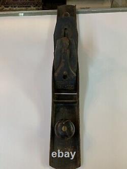 Vtg Stanley No 607 Bedrock Ridge Bottom Plane Woodworking Tool Pat April 95