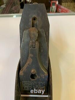 Vtg Stanley No 607 Bedrock Ridge Bottom Plane Woodworking Tool Pat April 95