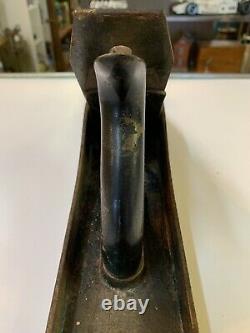 Vtg Stanley No 607 Bedrock Ridge Bottom Plane Woodworking Tool Pat April 95