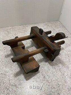 Vtg Woodworker's Plow Plane Edward Carter Troy, N. Y. Carpenter Tool