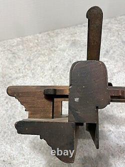 Vtg Woodworker's Plow Plane Edward Carter Troy, N. Y. Carpenter Tool