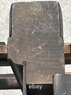 Vtg Woodworker's Plow Plane Edward Carter Troy, N. Y. Carpenter Tool