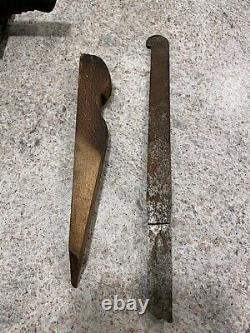 Vtg Woodworker's Plow Plane Edward Carter Troy, N. Y. Carpenter Tool