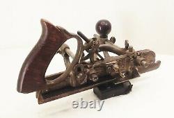 Vtg antique Stanley no. 45 combination plow rabbet woodworking plane tool