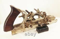 Vtg antique Stanley no. 45 combination plow rabbet woodworking plane tool