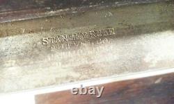 Vtg antique Stanley no. 45 combination plow rabbet woodworking plane tool