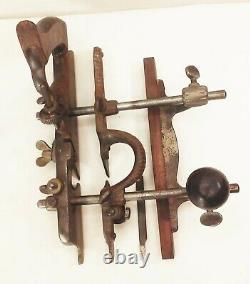 Vtg antique Stanley no. 45 combination plow rabbet woodworking plane tool