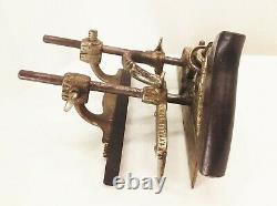 Vtg antique Stanley no. 45 combination plow rabbet woodworking plane tool