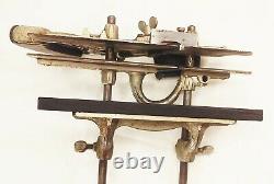 Vtg antique Stanley no. 45 combination plow rabbet woodworking plane tool