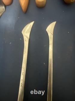 Wood Carving Hand Tools Lot Of (21) With Blades And Extras