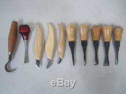Wood Carving Tools Flexcut, Harmen and Erik Frost USA and Sweden Lot of 10