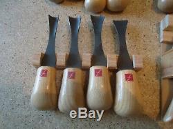 Wood Carving tools flexcut 17pc lot craft hobby woodworking chisel knife