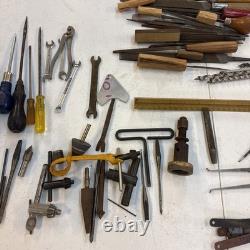 Wood Working Tools Lot (Files, Chisels, Taps, Cutters, Drill Bits And More)