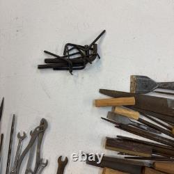 Wood Working Tools Lot (Files, Chisels, Taps, Cutters, Drill Bits And More)