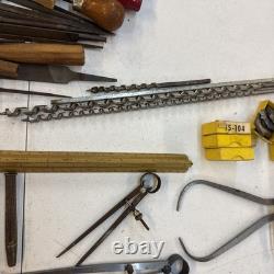 Wood Working Tools Lot (Files, Chisels, Taps, Cutters, Drill Bits And More)